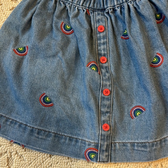 NWT Mini Boden denim embroidered skirt - Picture 2 of 5